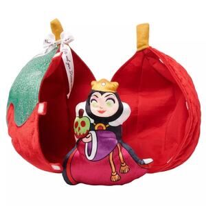Disney Parks Snow White 85th Anniversary Plush Apple & Double Sided Doll NWT